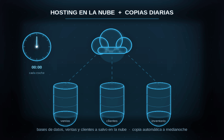 Hosting Cloud y Copias de Seguridad Automáticas